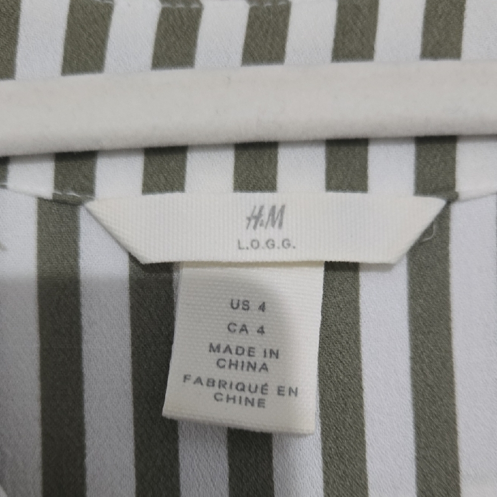 H&M Black and White Striped High Low Dress - Picture 2 of 4